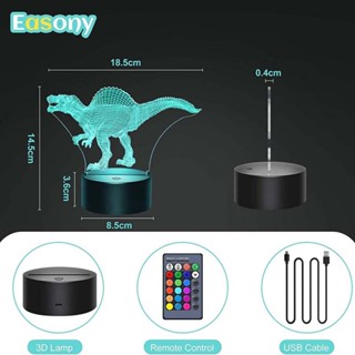 New Desktop Bedside 3D LED Night Light Dinosaur series Gift Desktop Decoration Remote &amp; Touch Control Kids LED Table Desk Lamp