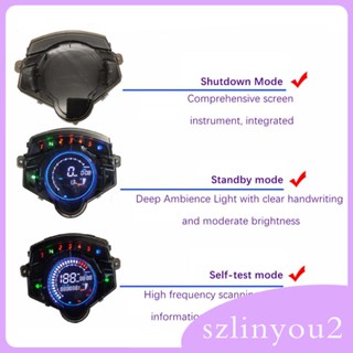 [szlinyou2] เครื่องวัดรอบเครื่องยนต์ LED ติดตั้งง่าย สําหรับรถจักรยานยนต์ LC135 V3 V4 V5 V6 V7