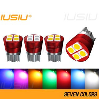 Iusiu หลอดไฟเลี้ยว LED T10 WY5W W5W 194 168 3030 4SMD สั้นมาก สําหรับติดประตูรถยนต์ รถมอเตอร์ไซค์