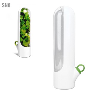 SN8 Herb Keeper ตู้เก็บสมุนไพร Savor Preserver สำหรับ Cilantro Mint Parsley Asparagus