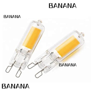 Banana1 G4 G9 หลอดไฟ LED COB หลอดไฟ 3W 5W 7W 9W หรี่แสงได้ COB ร้อน 220V-240V หลอดแก้วสีขาว หลอดไฟเซรามิค ซ่อมหลอดไฟ