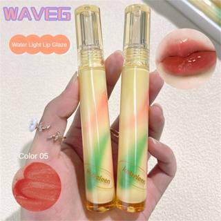 wave 【พร้อมส่ง】 ลิปสติกติดทน 6 สี Mirror Lip Glaze เมคอัพเหมือนกระจกเงา Water Light Mirror Doodle Lips Student Party Daily Whitening Parity Lipstick