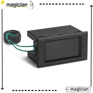 Mag โวลต์มิเตอร์แอมมิเตอร์ AC วัดพลังงานไฟฟ้า ทองแดง พลาสติก 100A 80-300V 6-in-1 แบบพกพา