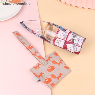 [simplehomeline] ใหม่ พร้อมส่ง กระเป๋าผ้าแคนวาส ลายการ์ตูน เป็นมิตรกับสิ่งแวดล้อม สําหรับใส่เครื่องดื่ม ชา กาแฟ นม