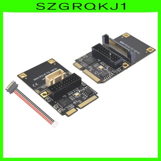 [szgrqkj1] อะแดปเตอร์การ์ดขยาย Mini PCIe เป็น USB3.2 Gen1 19Pin 5Gbps E เป็น 19Pin USB3.2