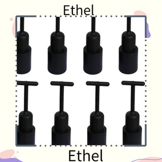 Ethel1 แหวนถอดโคมไฟ E12 E12 สีดํา อุปกรณ์เสริม 8 ชิ้น