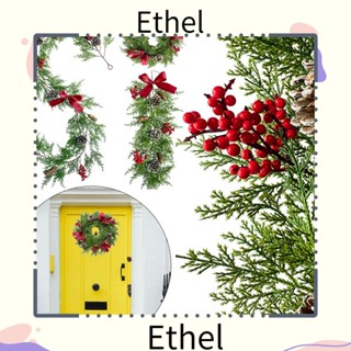 Ethel1 เถายูคาลิปตัส ผลไม้ปลอม สีแดง สําหรับตกแต่งพื้นหลังงานแต่งงาน