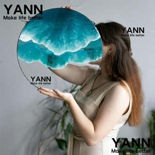 Yann1 จี้อะคริลิคใส รูปคลื่น สําหรับแขวนตกแต่งผนังบ้าน ห้องนั่งเล่น