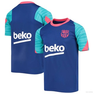 เสื้อกีฬาแขนสั้น ลายทีมฟุตบอล Barcelona Jersey 22 23 ชุดเหย้า พลัสไซซ์