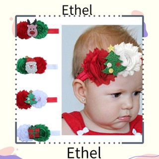 Ethel1 ผ้าโพกหัว ผ้าโพกหัว คริสต์มาส เครื่องประดับผม ฤดูใบไม้ผลิ ฤดูใบไม้ร่วง ที่คาดผมเด็กแรกเกิด