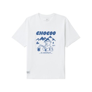 Chocoolate2023 เสื้อยืดคอกลม แขนสั้น พิมพ์ลายหมี ตัวอักษร ทรงหลวม แฟชั่นฤดูร้อน สําหรับผู้หญิง