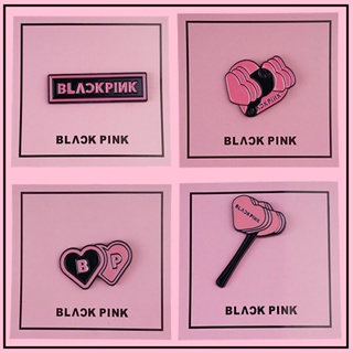 เข็มกลัดโลหะ รูปโลโก้ blackpink Pink ขนาดเล็ก เครื่องประดับ สไตล์ทางการ สินค้าดาว