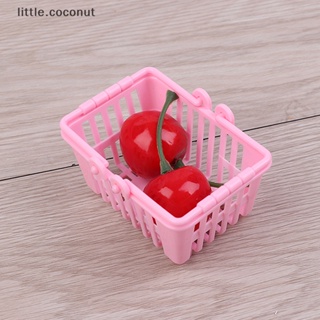 [little.coconut] ตะกร้าช้อปปิ้ง ขนาดเล็ก อุปกรณ์เสริม สําหรับตกแต่งบ้านตุ๊กตา 1 ชิ้น