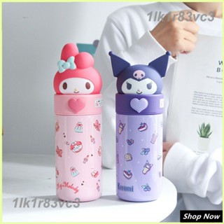 Sanrio กระบอกน้ำเก็บอุณหภูมิลายการ์ตูน 400ML My Melody Kuromi กระบอกน้ำ เด็ก เก็บอุณหภูมิ ถ้วยน่ารักเกาหลี