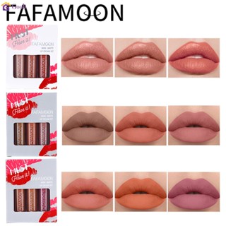 FAFAMOON ลิปทินท์ แมทชุดลิปสติก กล่องชุดลิปกลอส 3 ชิ้น 【goob】