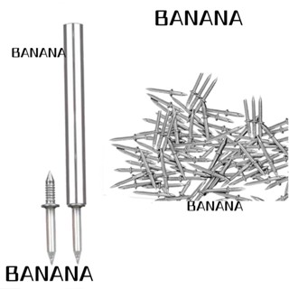 Banana1 เกลียวสองหัว แบบซ่อน มองไม่เห็น สําหรับตกแต่งเล็บ 100 ชิ้น