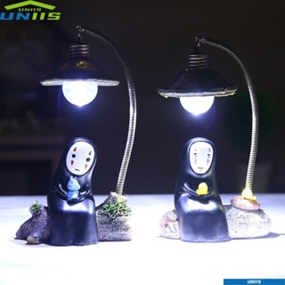 Uniis โคมไฟกลางคืน LED เรซิ่นสังเคราะห์ รูปคนไร้หน้า พร้อมสวิตช์ ของเล่น ของขวัญวันเกิด สําหรับเด็ก