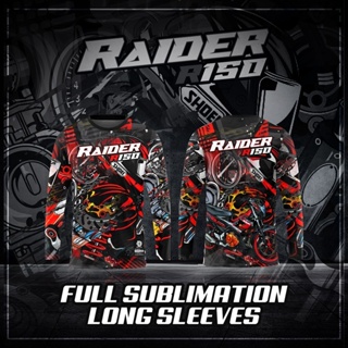 เสื้อแขนยาว v3 raider 150 ยอดนิยม (ฟูลซับลิเมชั่น) สําหรับขี่จักรยาน yamaha