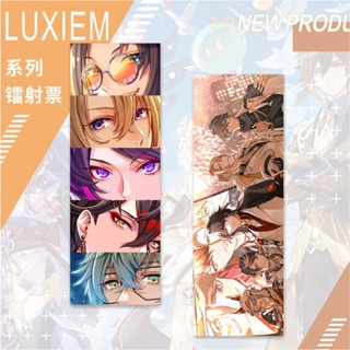 Nijisanji EN Luxiem ที่คั่นหนังสือ Mysta Ike Vox Shu Luca Pretty Ticket Book Clip Pagination Mark เครื่องเขียนนักเรียน อุปกรณ์การเรียน