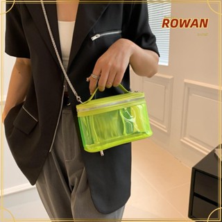 Rowans กระเป๋าเดินทาง PVC สีพื้น น้ําหนักเบา สไตล์เจ้าหญิง