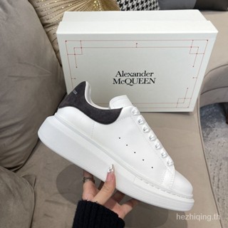 Alexander McQueen รองเท้าผ้าใบ หนังวัว เซ็กซี่ สีเทา สําหรับผู้หญิง NQLZ