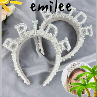 EMILEE ที่คาดผม ประดับไข่มุก มงกุฎ สไตล์เรโทร สําหรับตกแต่งปาร์ตี้สละโสด