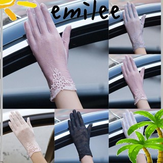 Emilee ถุงมือกันแดด สั้น ลูกไม้ ฤดูร้อน สําหรับผู้หญิง