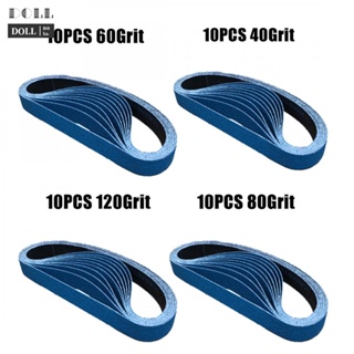 ⭐24H SHIPING ⭐Premium Quality Zirconia Sanding Belts Set of 10 40/60/80/120 Grit 20mm x 520mm