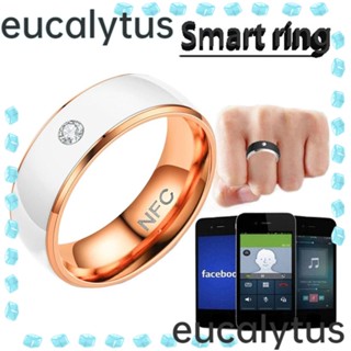 Eucalytus1 แหวนนิ้วดิจิทัล สเตนเลส กันน้ํา อเนกประสงค์ สําหรับโทรศัพท์ Android NFC