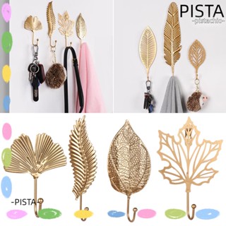 Pista ตะขอเหล็กดัด สีทอง / สีเขียว สําหรับแขวนผ้าขนหนู ตกแต่งบ้าน