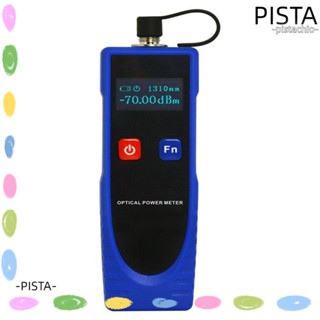 Pista เครื่องทดสอบสายเคเบิลเครือข่าย -70~6dBm พลังงานแบตเตอรี่ ออปติคัลมิเตอร์ คลื่นออปติคอล 6 ออปติก จอ LCD ขนาดใหญ่ เครื่องมือทดสอบเครือข่าย อินเทอร์เฟซสากล