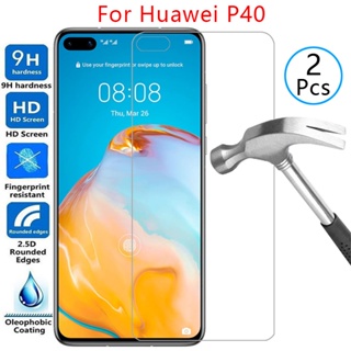 กระจกนิรภัยกันรอยหน้าจอ อุปกรณ์เสริม สําหรับ huawei p40 huawei p40 huwei p 40 40p 6.1