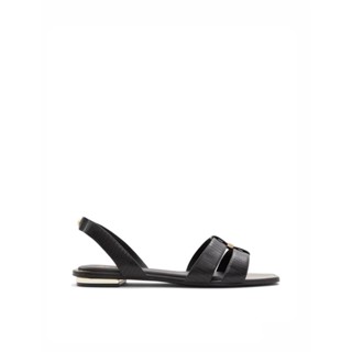 ALDO BALERA FLAT SANDALS - BLACK