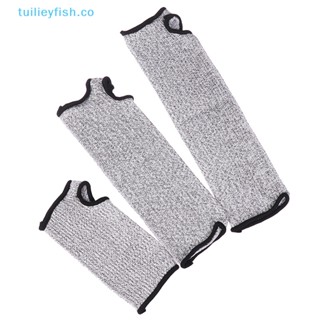 Tuilieyfish ปลอกแขนป้องกันแขน ป้องกันการเจาะ ระดับ 5 HPPE สําหรับรถยนต์ 1 ชิ้น