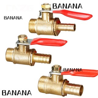 Banana1 ข้อต่อวาล์วนิวเมติก ด้ามจับสีแดง ทนทาน 1/8 นิ้ว 1/2 นิ้ว 1/4 นิ้ว ตัวผู้ ตัวเมีย ทองเหลือง สําหรับท่อน้ํา น้ํามัน อากาศ