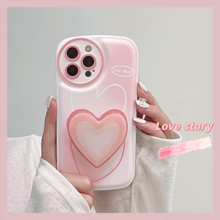 Love Heartผู้ถือโทรศัพท์ซิลิโคนสำหรับiPhone 11 13 12 14 15 Pro Max XR 7 8 Plus SE 2020 กรณีTPUกันกระแทกครอบคลุมนุ่ม