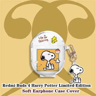 【ของแท้】เคสหูฟัง แบบนิ่ม ใส ลายหมีสตรอเบอร์รี่ สําหรับ Redmi Buds 4 Harry Potter Limited Edition