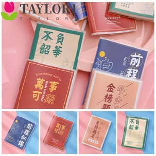 Taylor1 สมุดโน้ตไดอารี่ แพลนเนอร์ ขนาดเล็ก A7 หนา 64 แผ่น