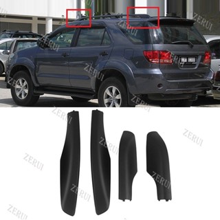 Zr ฝาครอบราวแขวนกระเป๋าเดินทาง ABS สีดํา สําหรับ Toyota Fortuner 2004-2014 4 ชิ้น