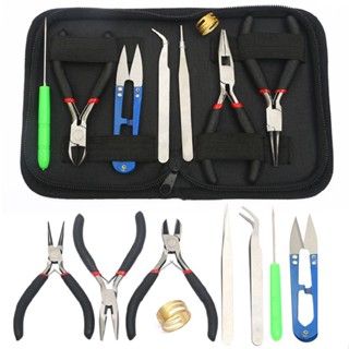 8pcs/set Jewellery Making Kit Repair Craft Tool Pliers Scissors Tweezers