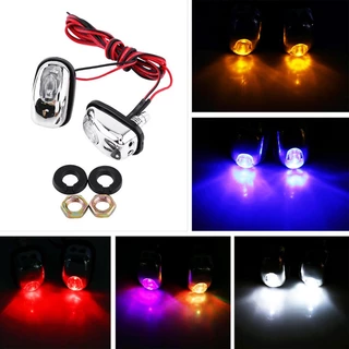 หัวฉีดสเปรย์ปัดน้ําฝน ติดกระจกหน้ารถยนต์ LED 2 ชิ้น