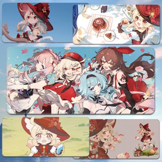 Genshin Impact Anime game peripheral mouse pad Witch Klee Keyboard pad computer table mat custom GenshinImpactAnime เกมต่ออยู่ต่อกับแผ่นรองเมาส์แม่มด Klee แป้นพิมพ์แผ่นคอมพิวเตอร์ ที่กำหนดเอง