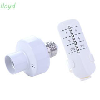 Lloyd ฐานโคมไฟ E27 สวิตช์เปิด / ปิด ไฟ LED สําหรับหลอดไฟ LED รีโมทคอนโทรล ซ็อกเก็ตไฟ สวิตช์ตั้งเวลา