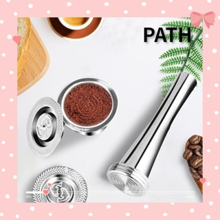 Path แคปซูลกาแฟ ช้อนสเตนเลส ใช้ซ้ําได้ สําหรับ Nespresso