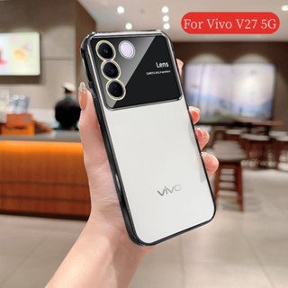 เคสโทรศัพท์มือถือแบบนิ่ม TPU ใส กันรอยเลนส์กล้อง ขนาดใหญ่ สําหรับ Vivo v27 S16 Pro v27Pro S16Pro V 27