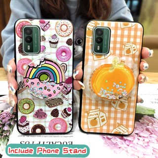 Fashion Design TPU Phone Case For Nokia XR21 Anti-dust Cute Back Cover protective drift sand Anti-knock glisten Kickstand