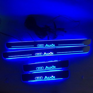 แผ่นกันรอยประตู led สําหรับ Audi A6 A8 A7 A3 A4L A5 Q3 RS5