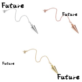 Future เครื่องประดับแฟชั่น สร้อยคอโซ่ จี้ลูกตุ้มเรกิ สีทอง สีเงิน ทองแดง สไตล์โบราณ