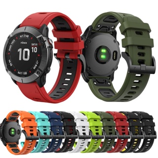 สายนาฬิกาข้อมือซิลิโคน 22 26 มม. สําหรับ Garmin Fenix 7X 7 6X 6 Pro Fenix 5X 5 Plus Forerunner 945