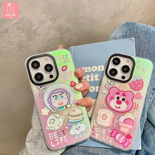 【ส่งจากไทย】เคสไอโฟน 14 Pro max เคสเลเซอร์11/12/13 เคสใส Buzz lightyear&amp;woddy Cute Case For iPhone 11,12,13,14pm